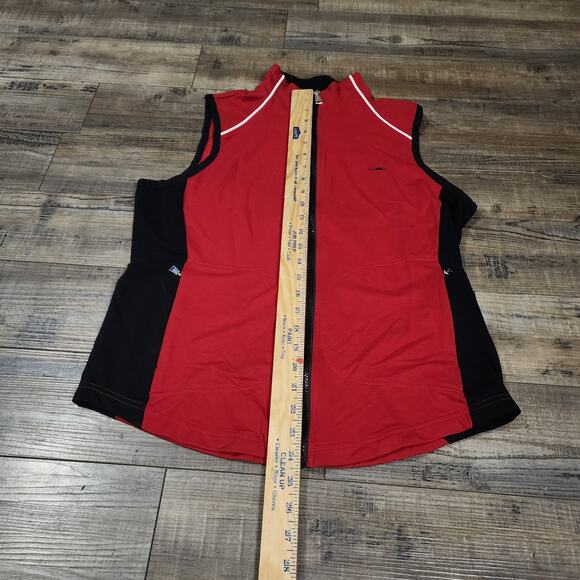 Lauren Ralph Lauren Active Vest Womens Size L Red Black Full Zip Collared. 2307 - Picture 2 of 6